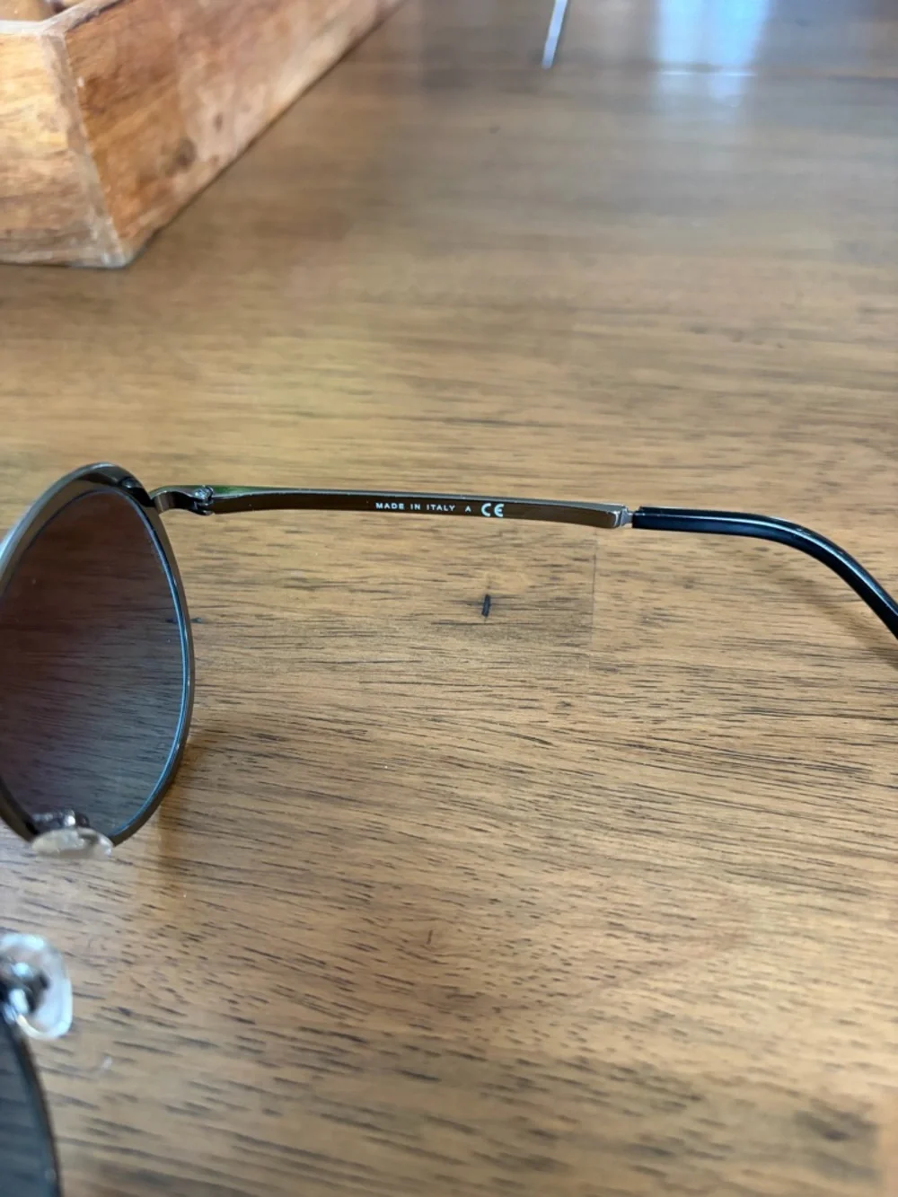 CHANEL Round Silver Metal Sunglasses with Dark Gradient Lenses - Picture 4 of 8